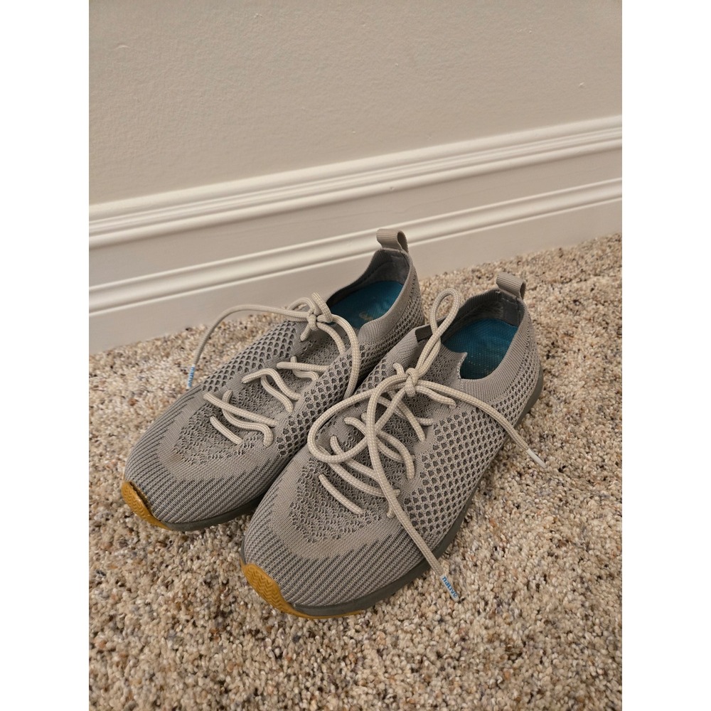 Native Apollo Moc Knit Gray Lightweight Sneakers US 4.5 EU 36 Casual